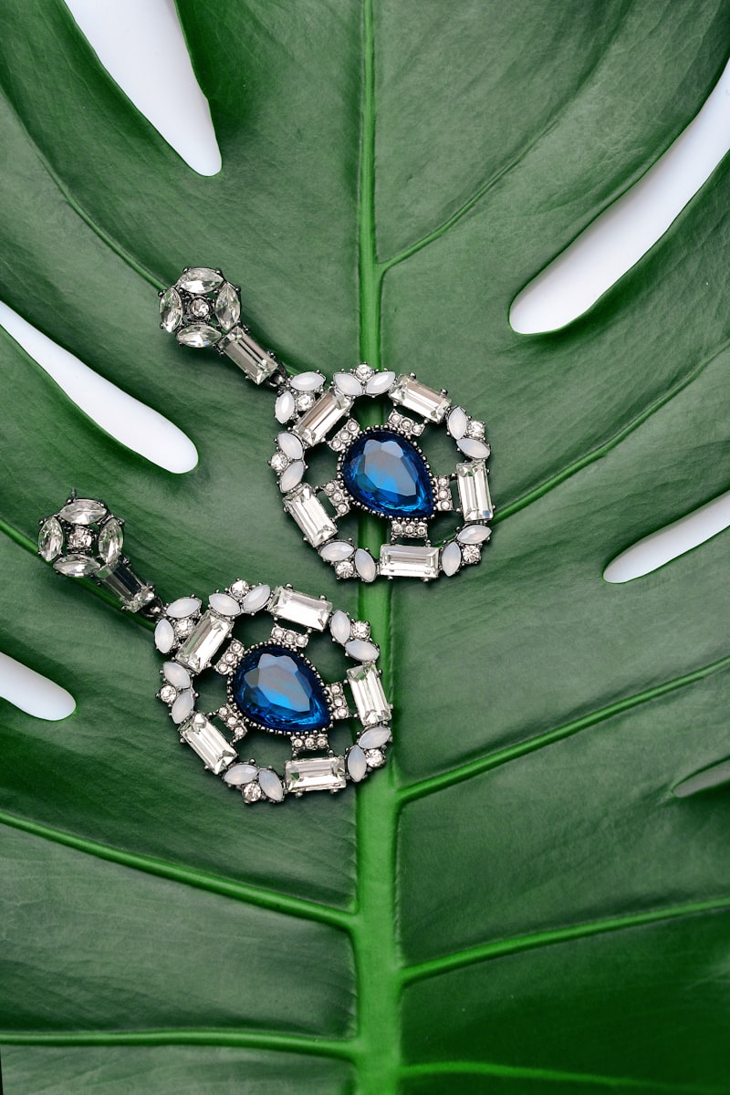 Emerald Drop Earrings - 18K White Gold