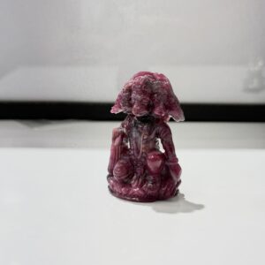 Natural Unheated Ruby Hand Carved Panchmukhi Hanuman Idol (243.46 Cts) – Certified Gemstone Carving