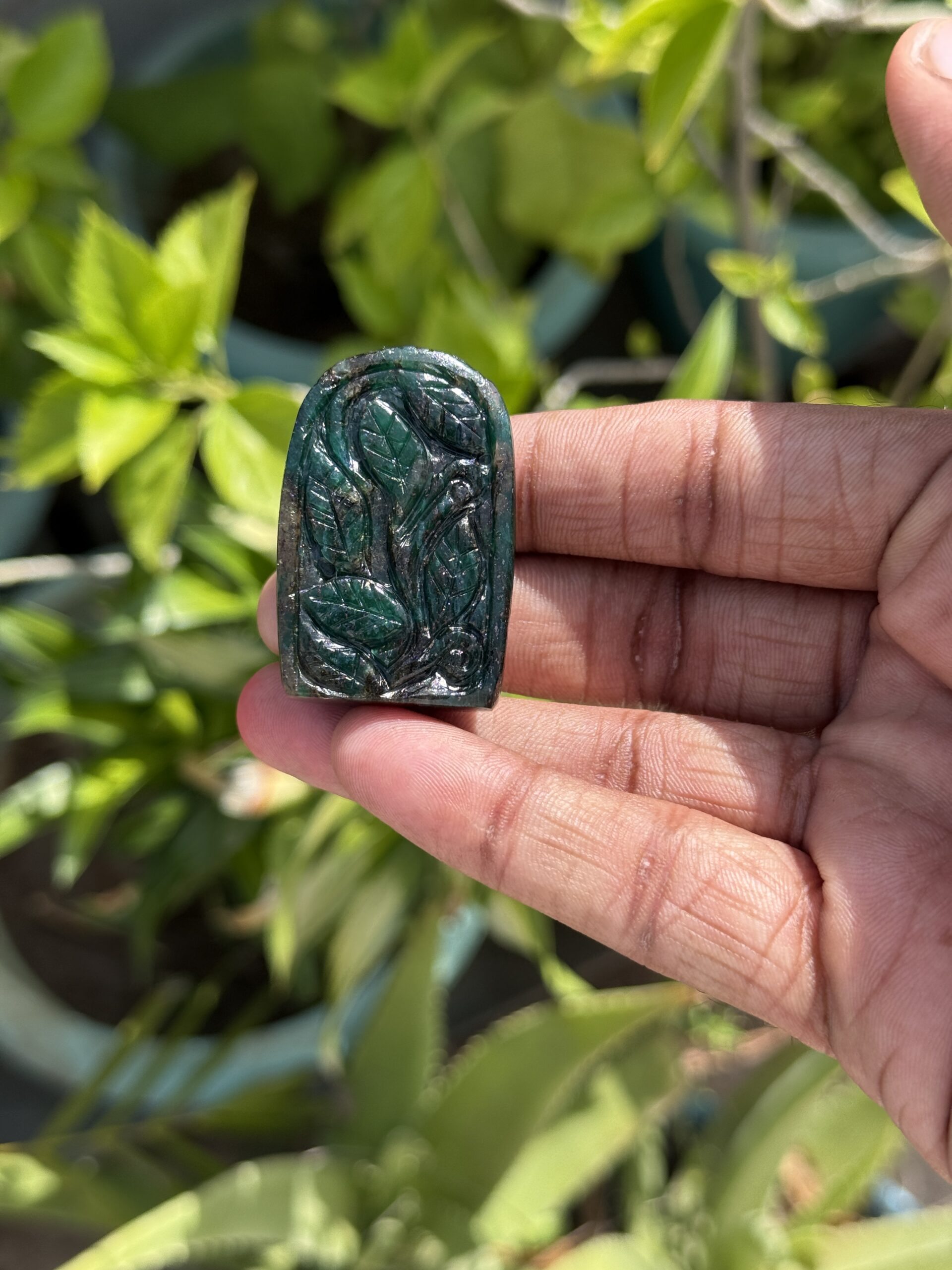 Natural Emerald Ganesha Statue 168cts - Image 6